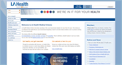 Desktop Screenshot of lahealth.co.za